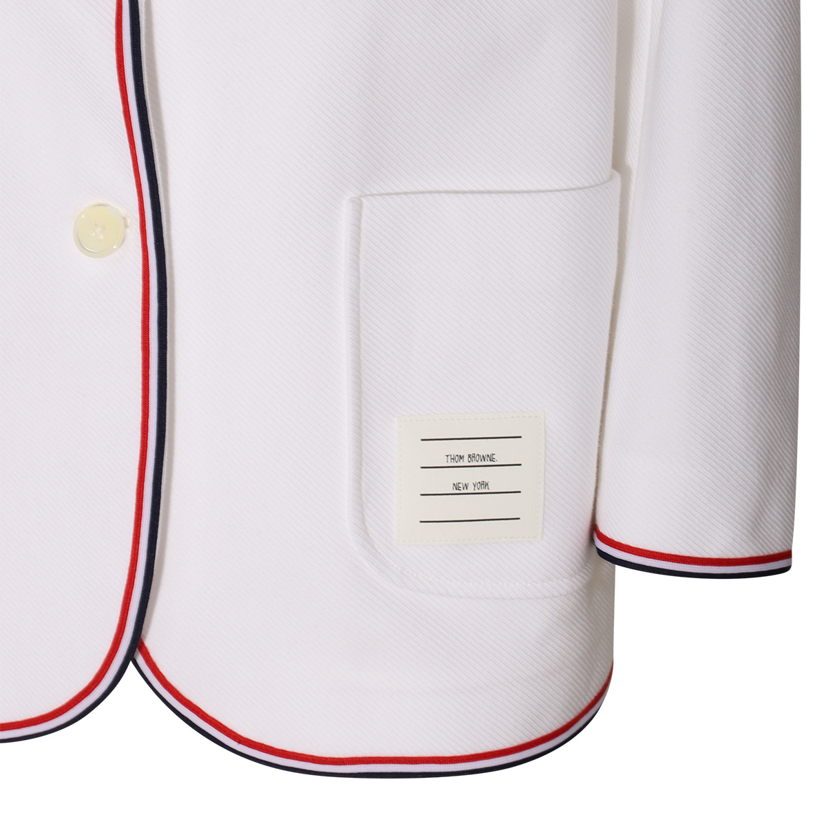 Thom Browne Woman Blazer White Size 10 Cotton In White