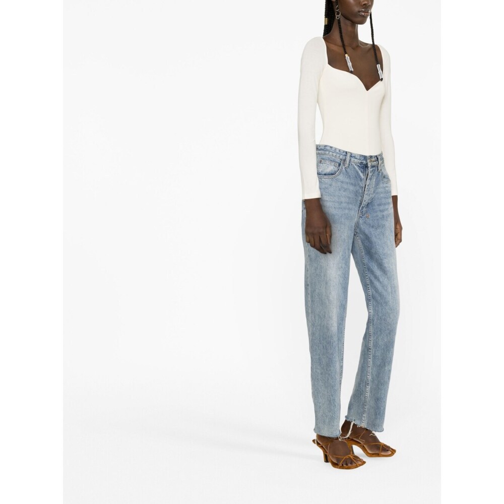 Khaite The Mara Sweetheart-neck Bodysuit In White