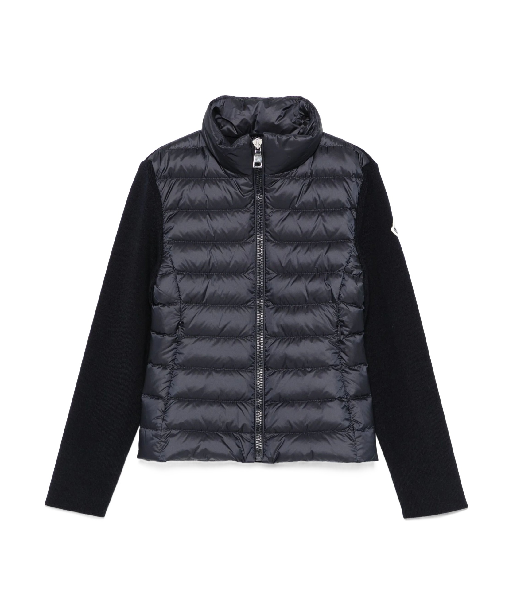 Moncler Long Sleeve Down Jacket In Blue