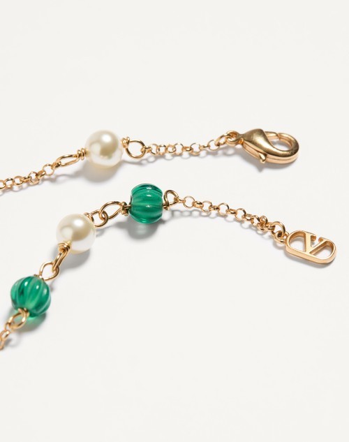 Valentino Vlogo Necklace In Gold