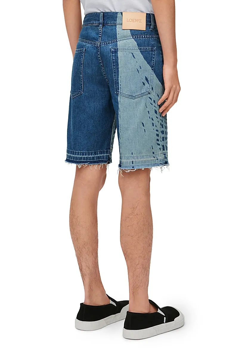 Loewe Shorts In Denim In Blue