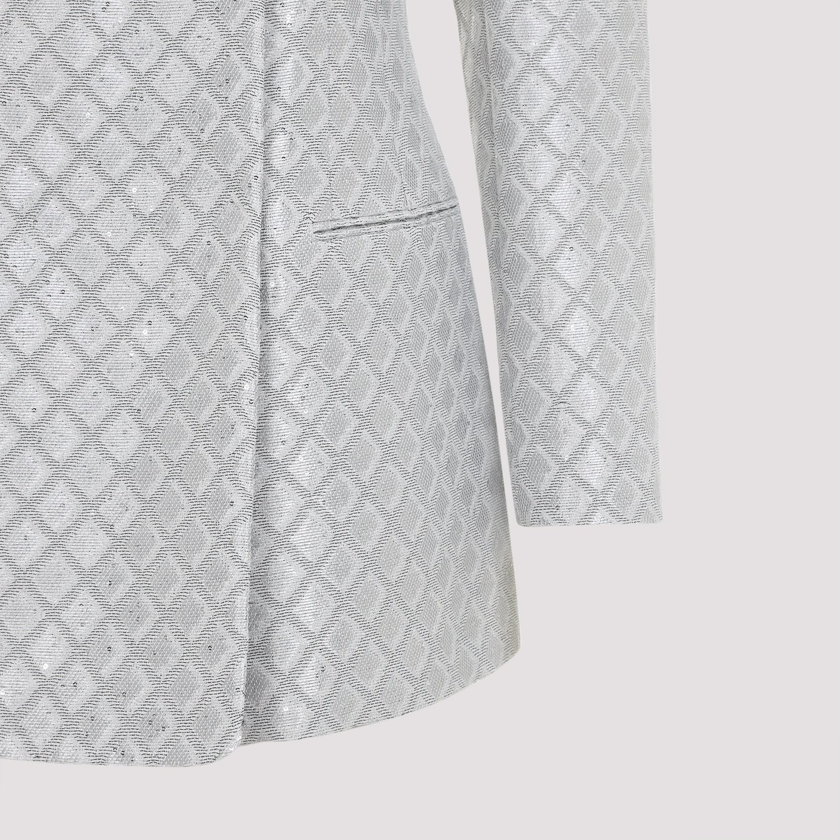 Giorgio Armani Sequin-embellished Blazer In White