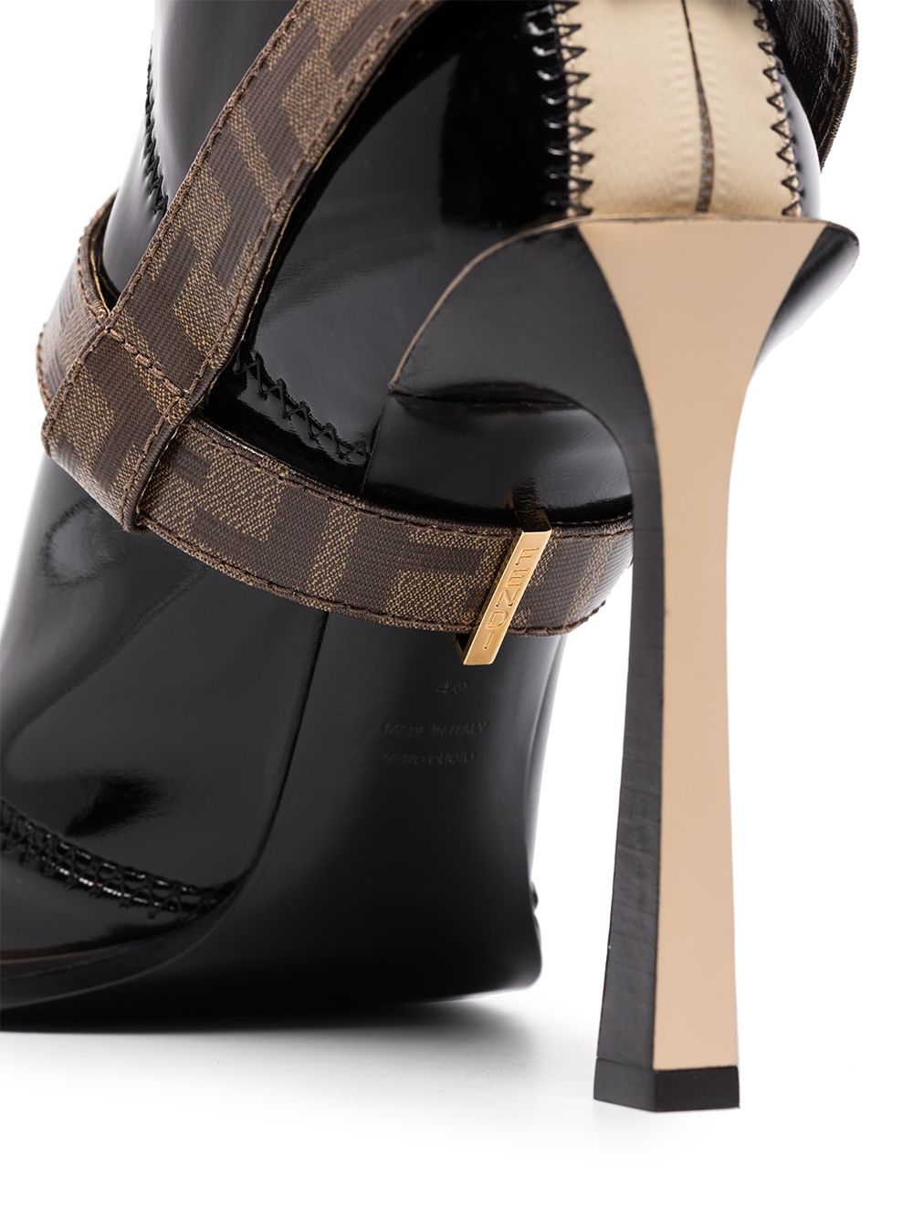 Shop Fendi Clasp And Ankle Boots In Black