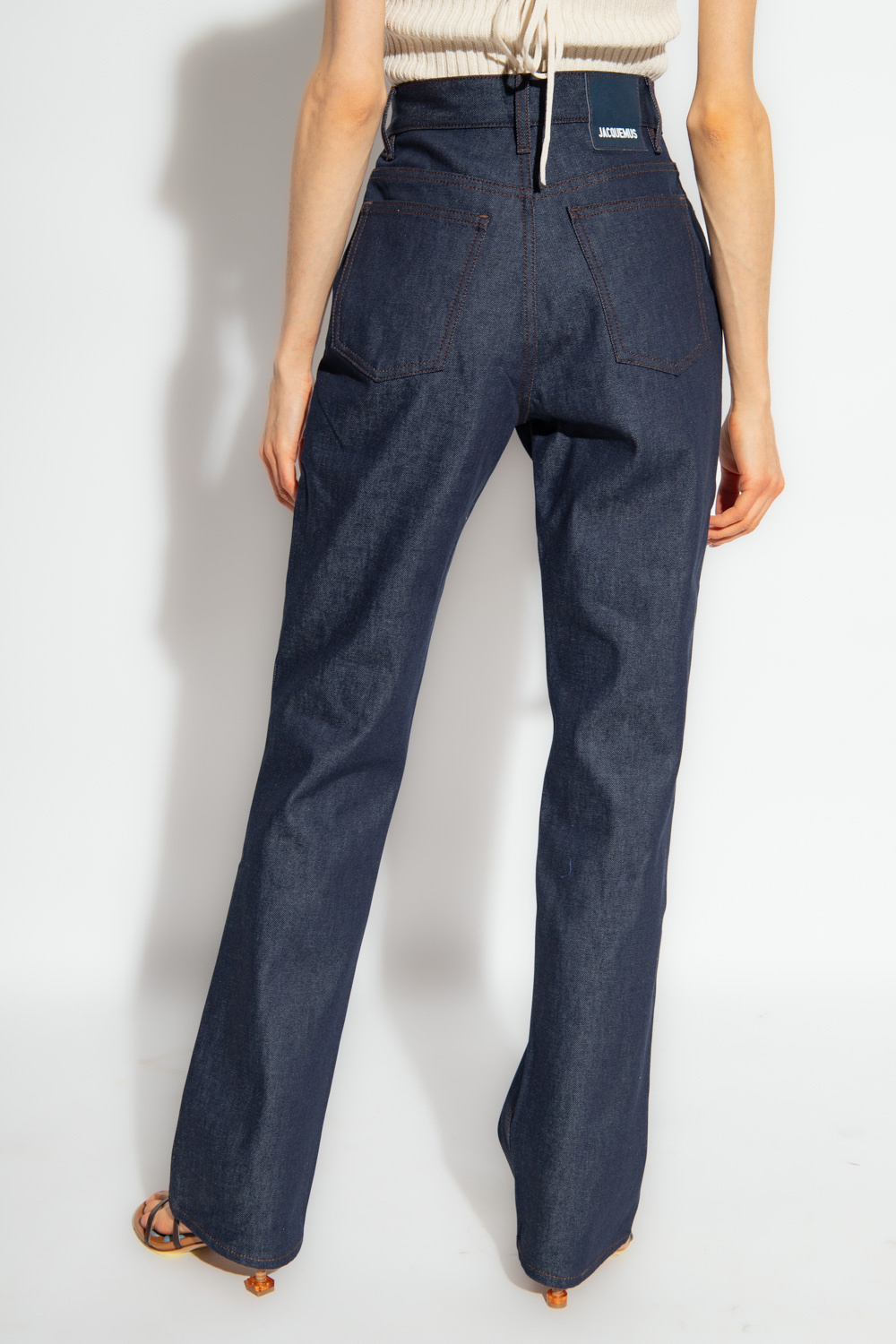 Jacquemus Le De Nîmes Flared Jeans In Black