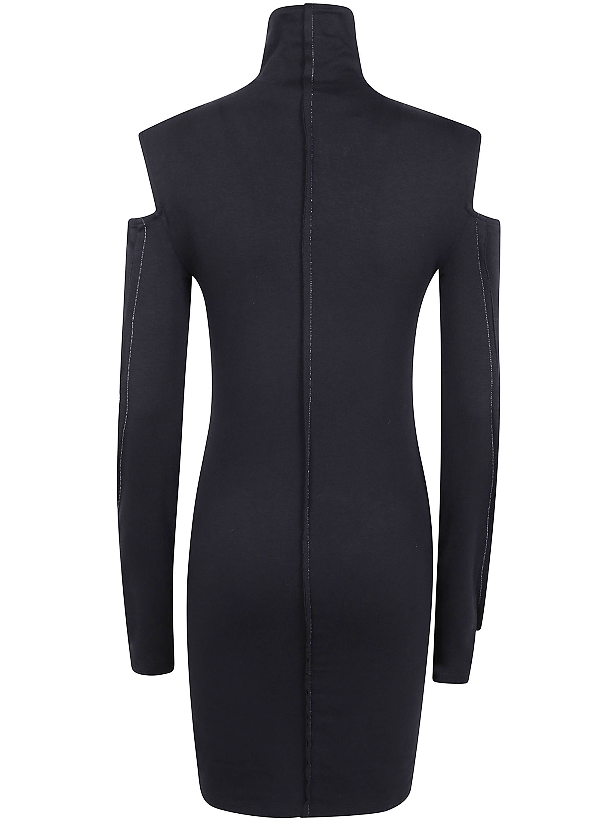 Thom Krom High Neck Mini Dress In Black