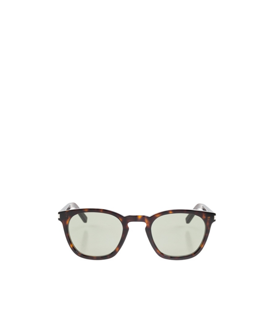 Saint Laurent Logo Sunglasses In White