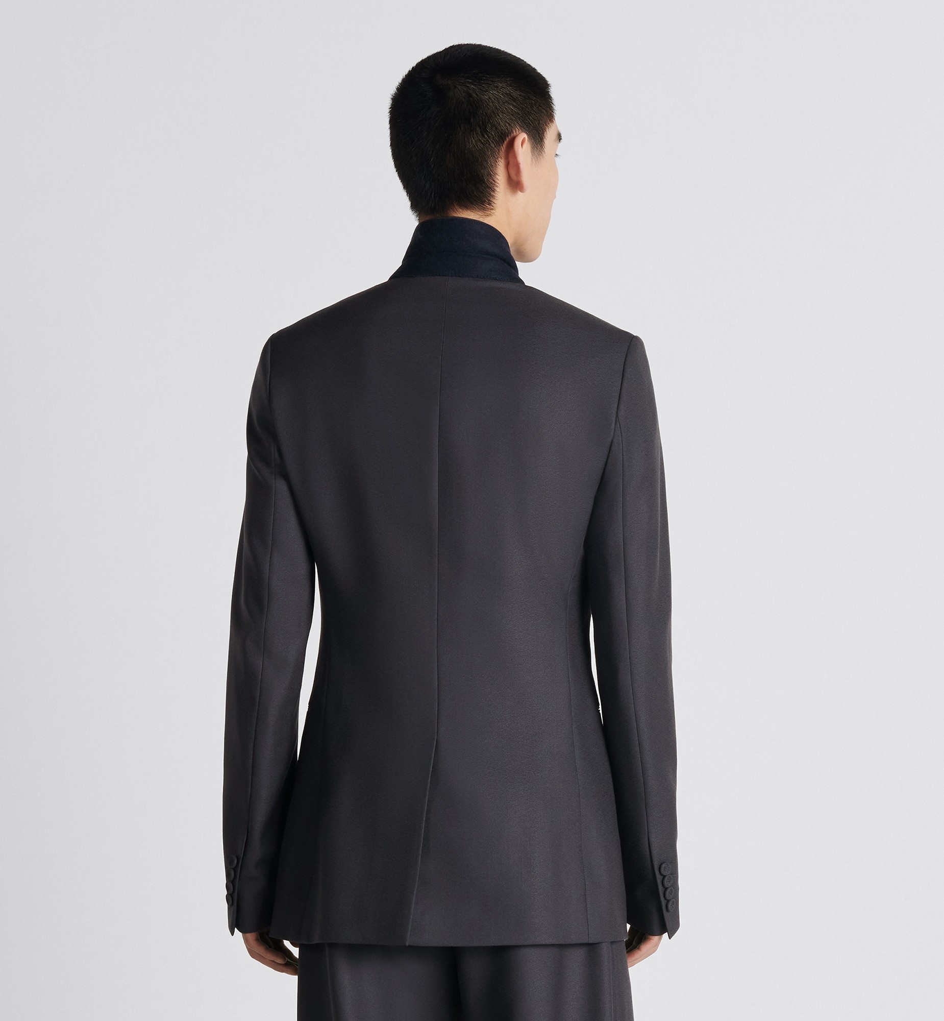 Dior Single-breasted Lapel Suit Jacket In Black