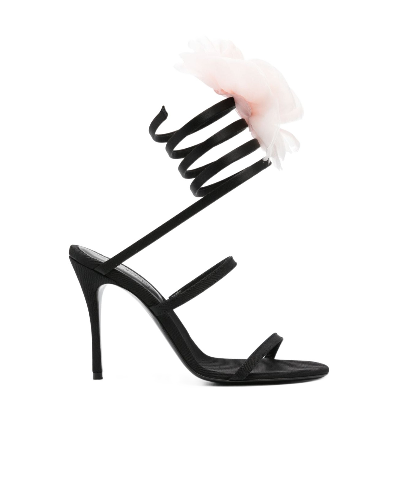 Magda Butrym 110mm Floral-appliqué Sandals In Black
