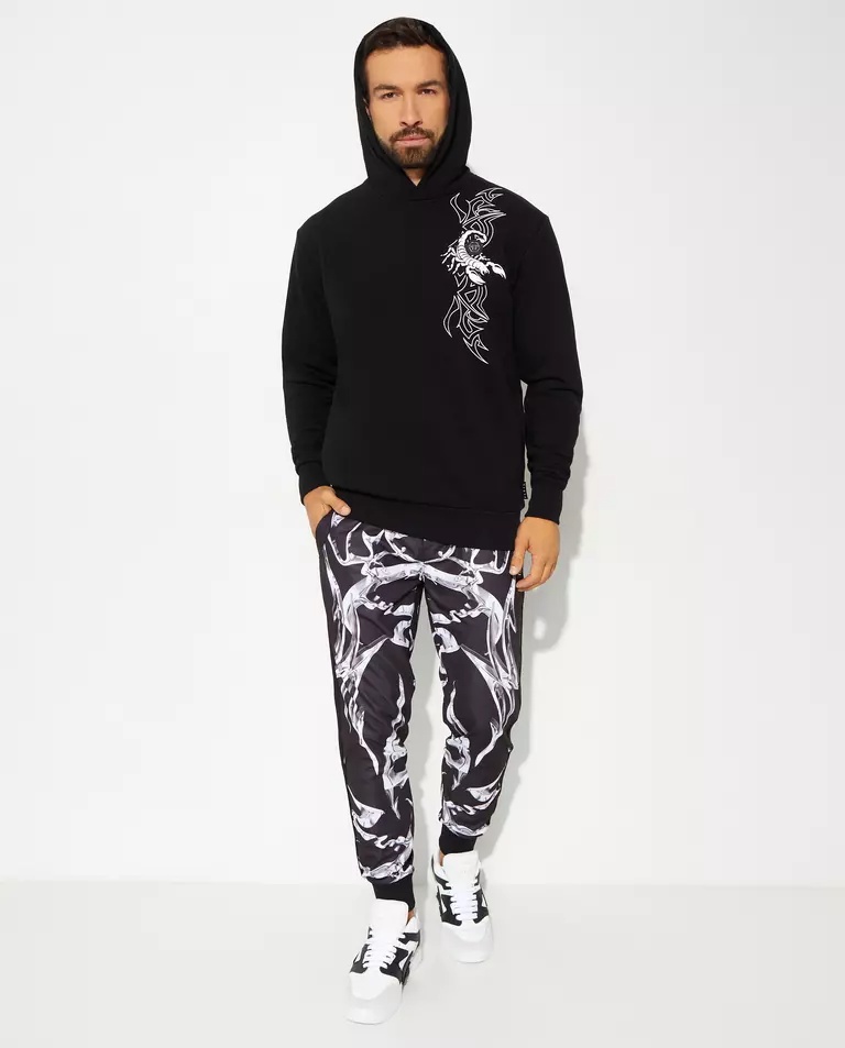 Philipp Plein Elastic Waist Sweatpants In Black