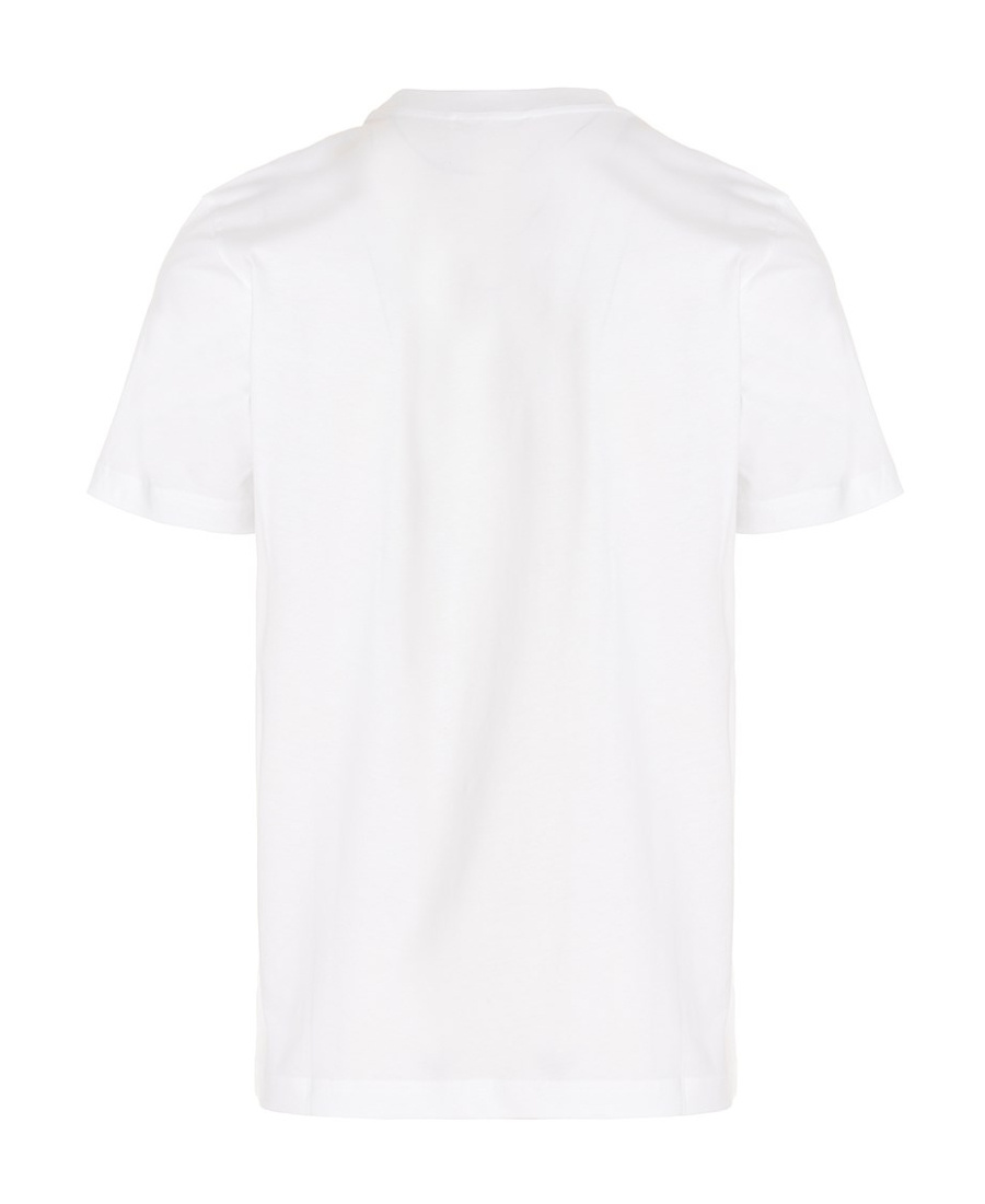 Marni White Cotton T-shirt With Logo Print In White