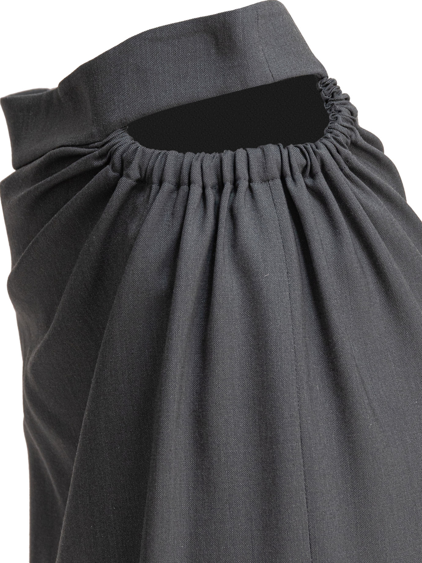 Max Mara Navona Wool Maxi Skirt In Black