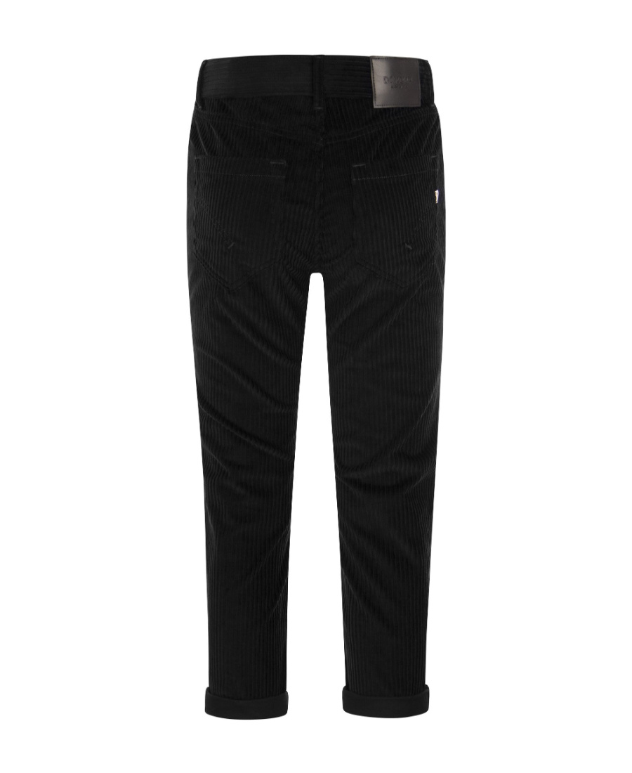 Shop Dondup Belt Ring Denim Trousers In Black