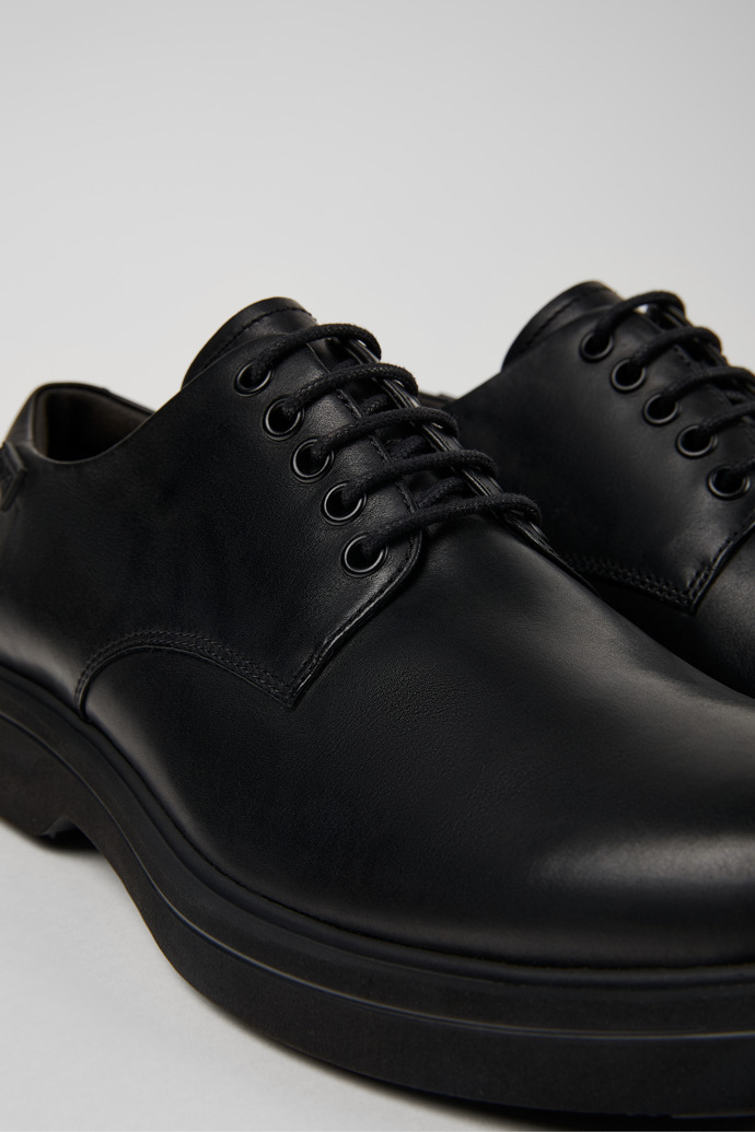 Camper Pix Plain Toe Derby In Black