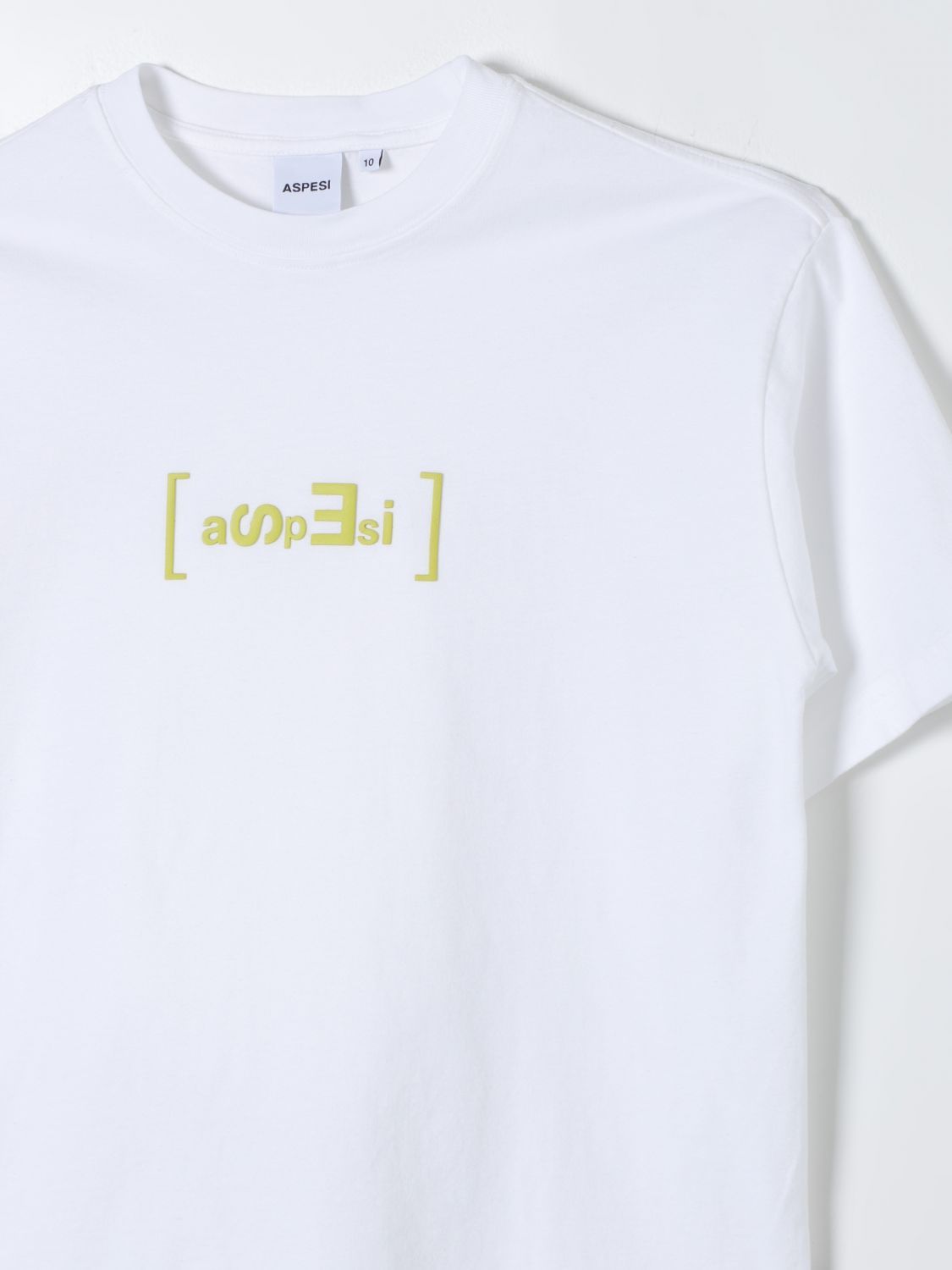 Aspesi T-shirt With Round Neck And Short Sleeves In White