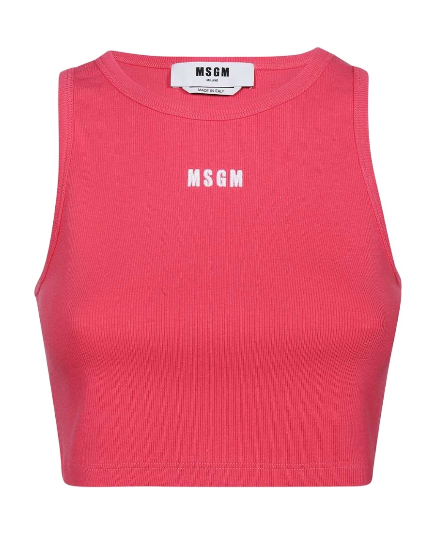 Msgm Logo Vest In Red