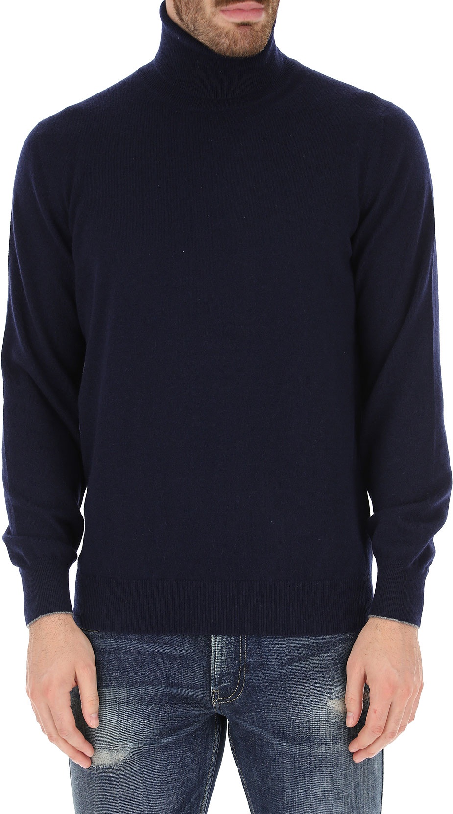 Brunello Cucinelli Rollneck Cashmere Sweater In Black