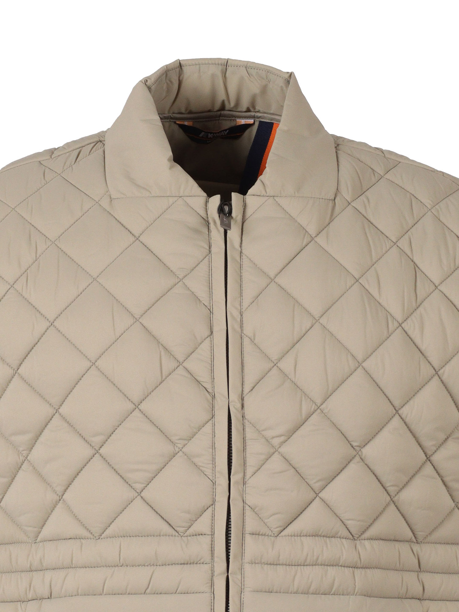 K-way Barnes Quilted Gilet In Brown