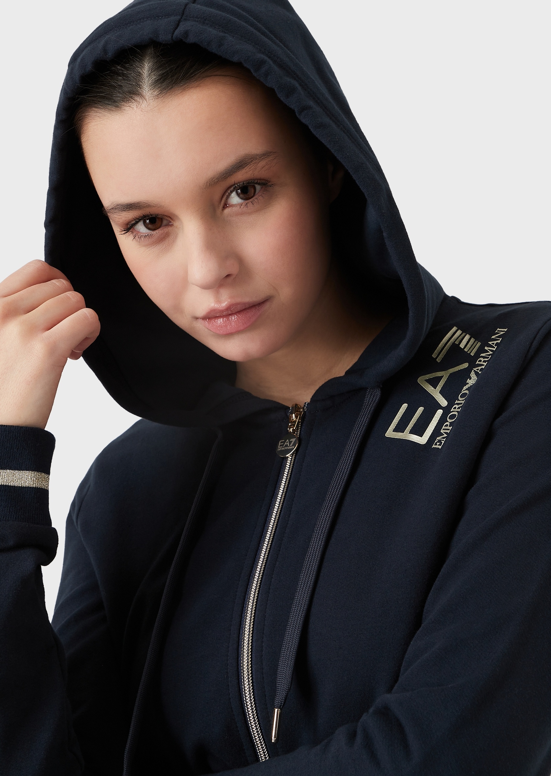 Shop Ea7 Train Core Sweatshirt Set In Black