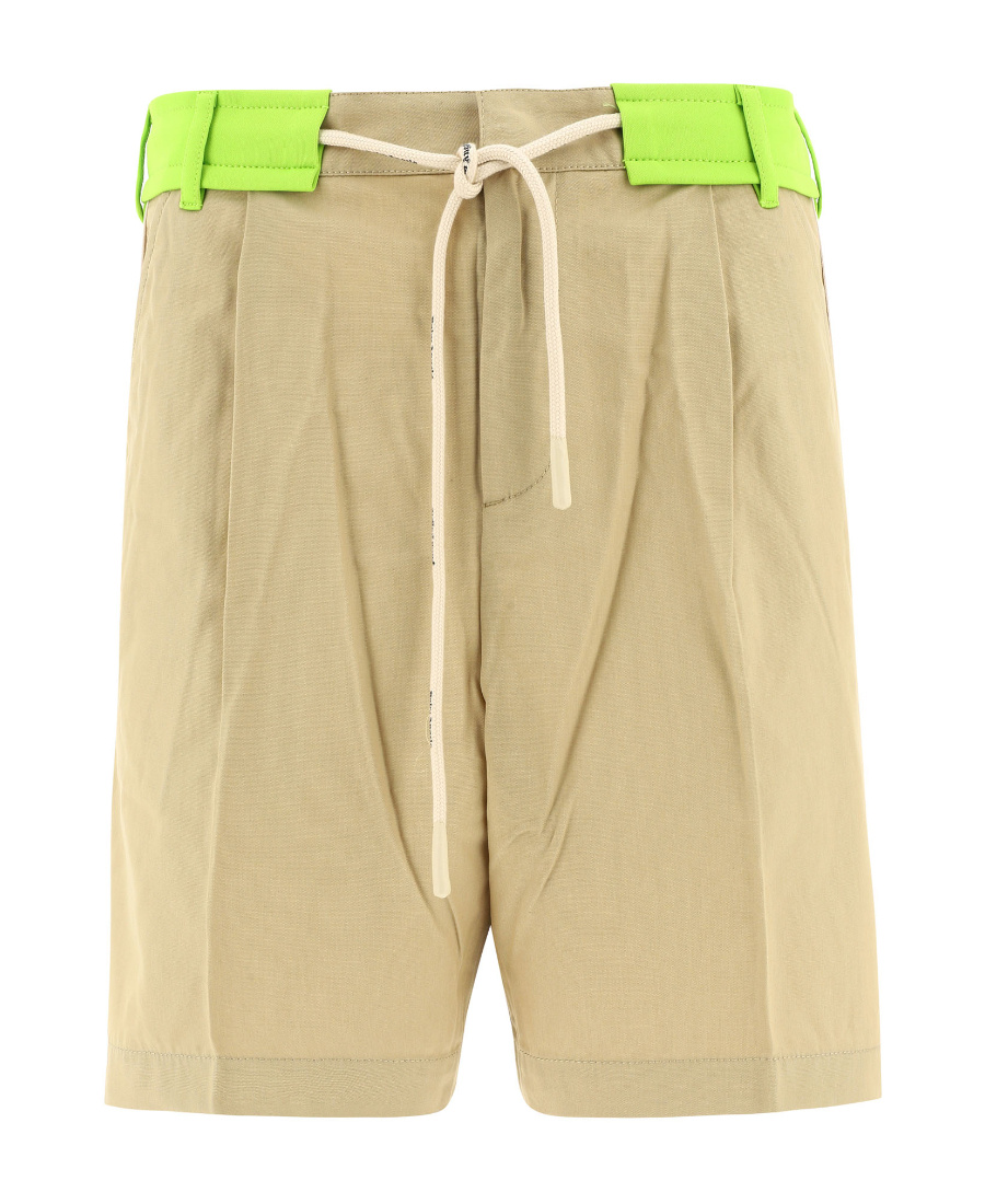 Palm Angels Drawstring Tailored Shorts In Nude