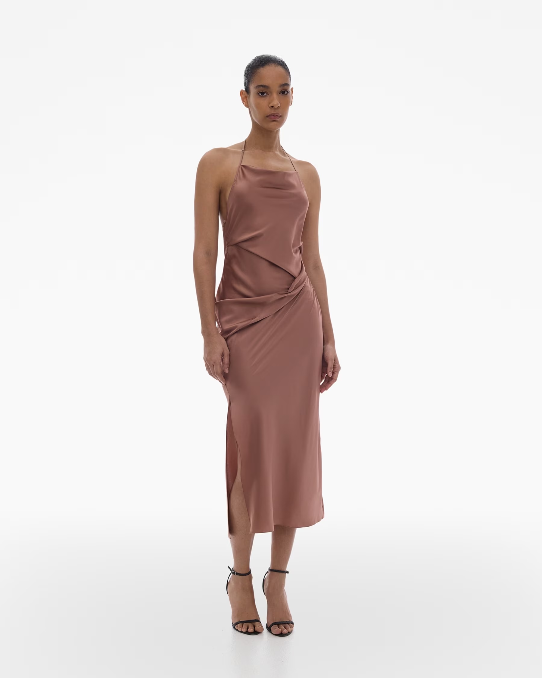 Helmut Lang A Neckline Dress In Red