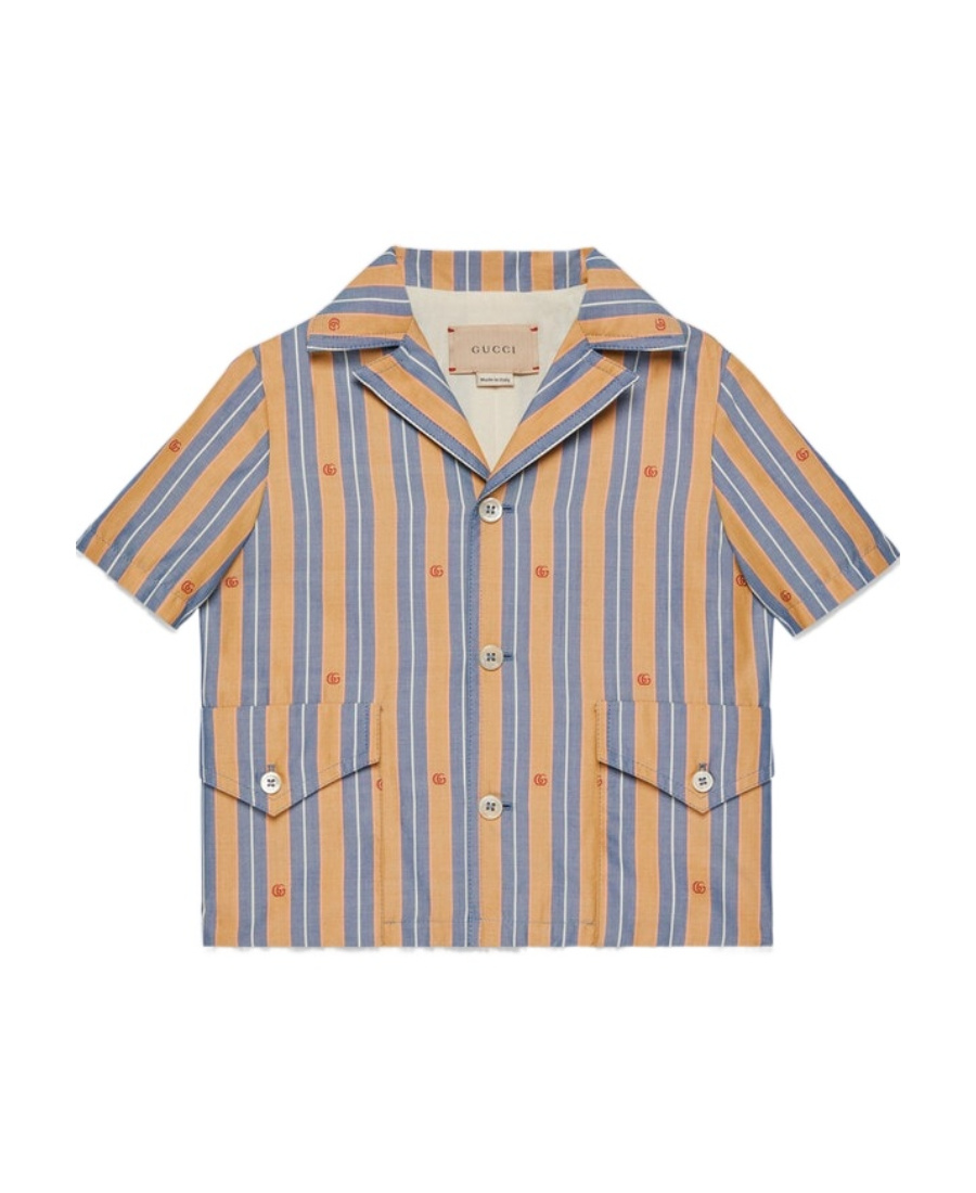 GUCCI GUCCI KIDS STRIPED OXFORD SHIRT