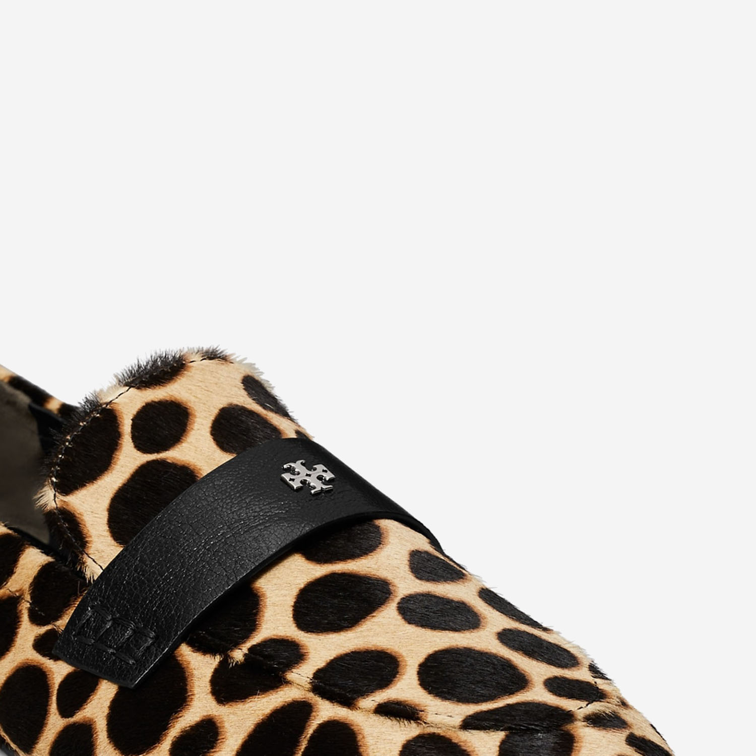 Tory Burch Animal Print Pony Skin Loafers In Brown