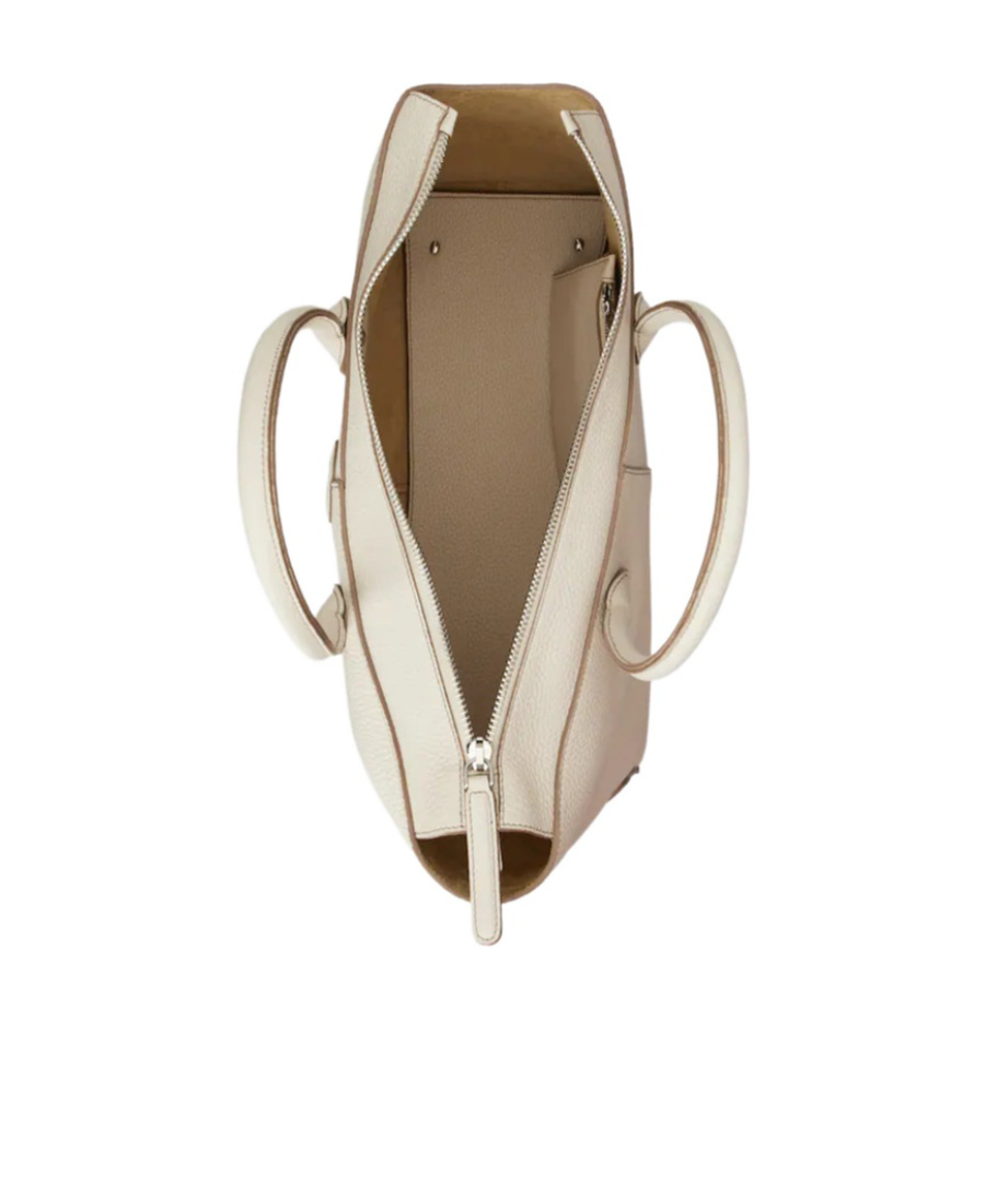 Tod's Zipped Shopper Tote In Nude