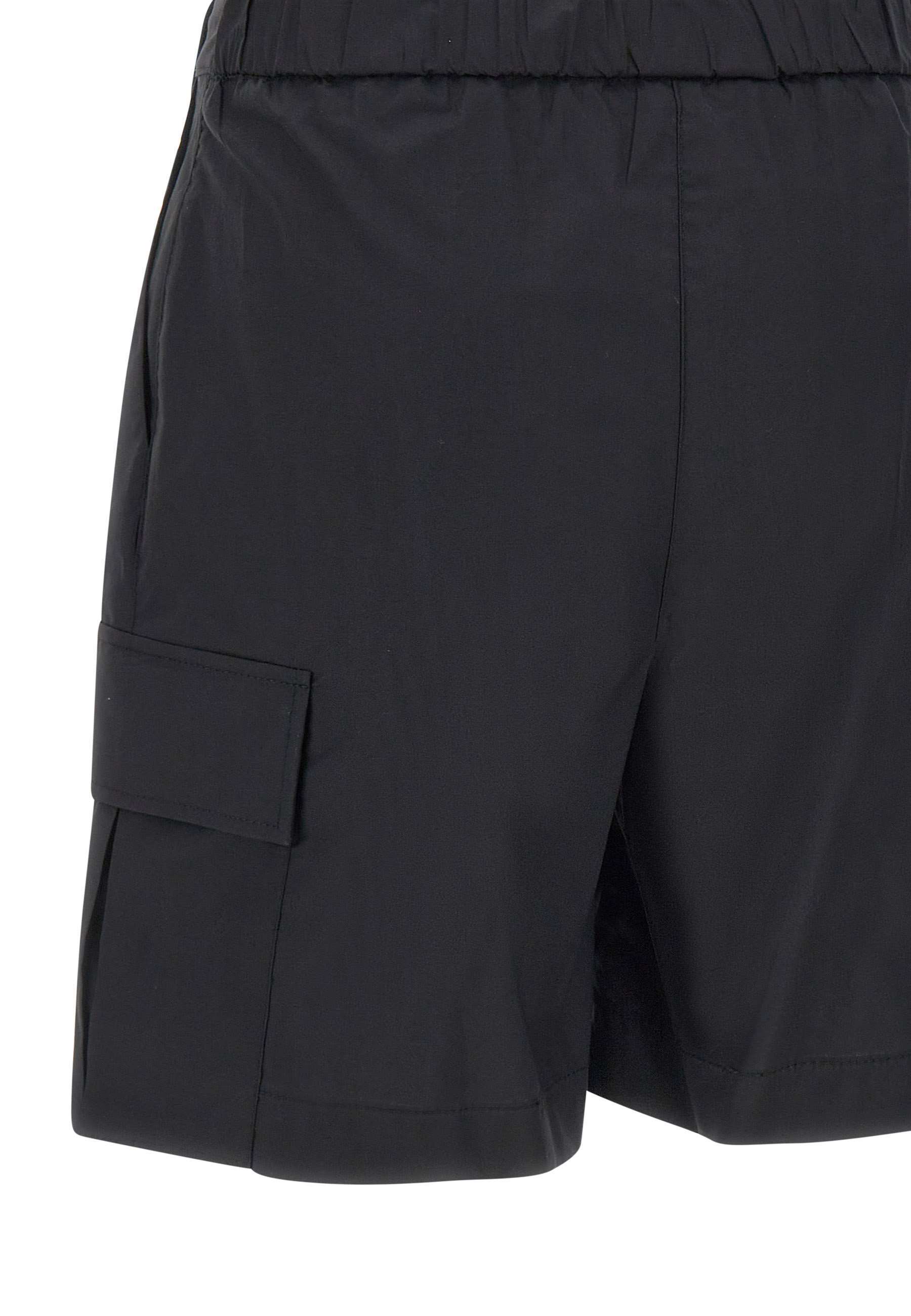 Kaos Poplin Cotton Shorts In Black