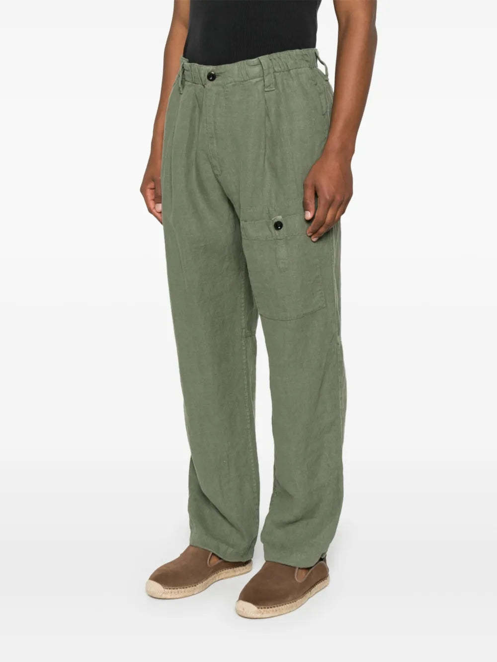 C.p. Company Casual Pants With Belt Loops In Brown