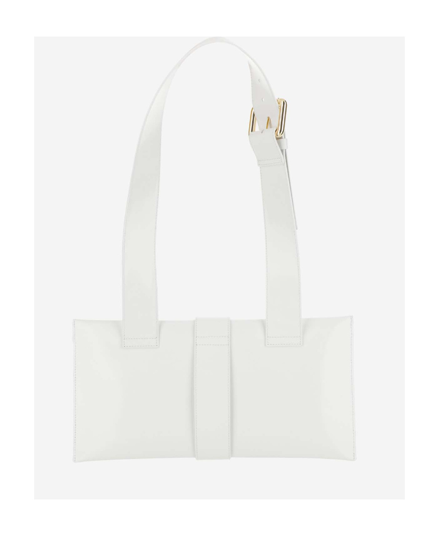 By Far Carol Buckle-embellished Shoulder Bag In White