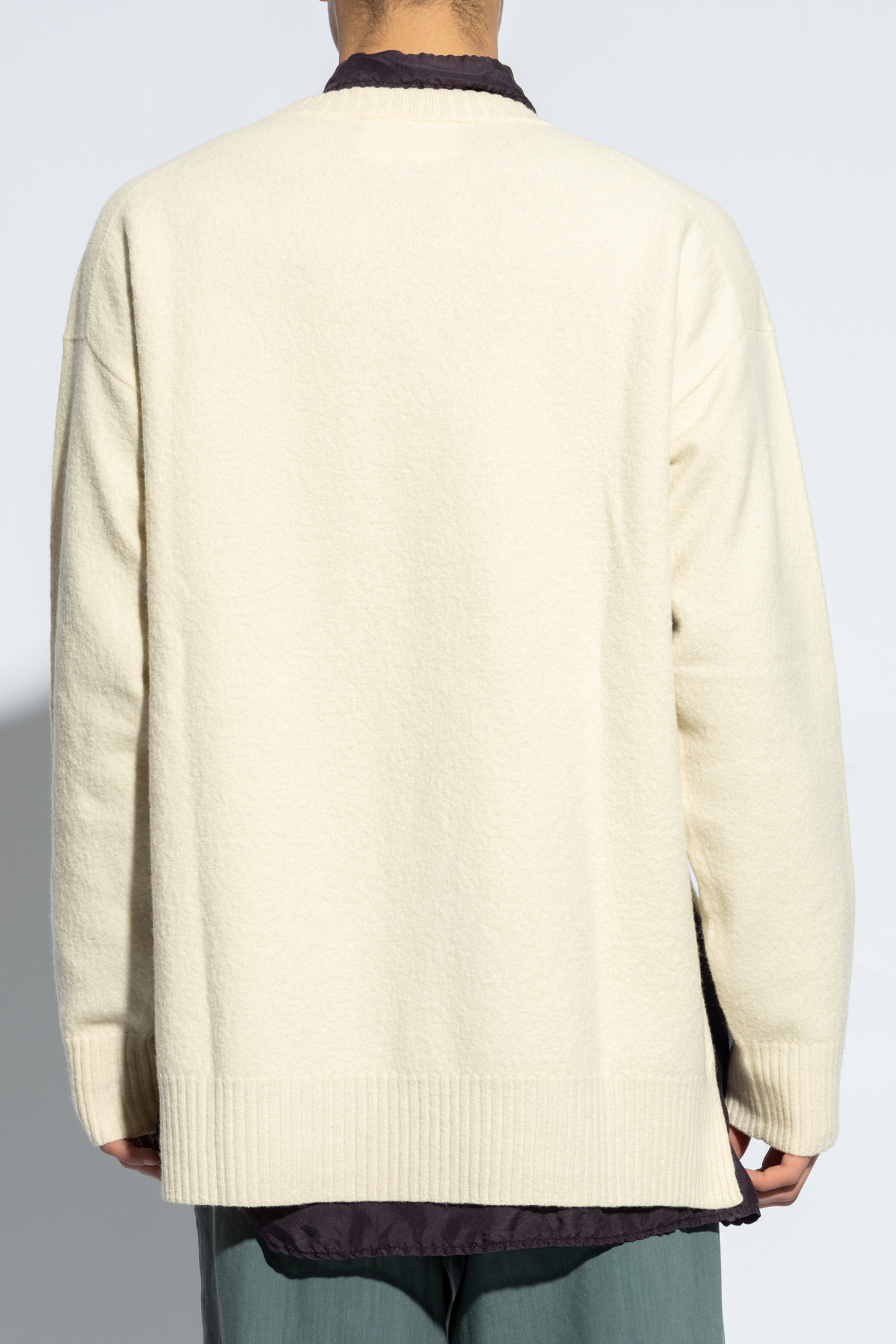 Jil Sander + Ribbed-knit Sweater In White