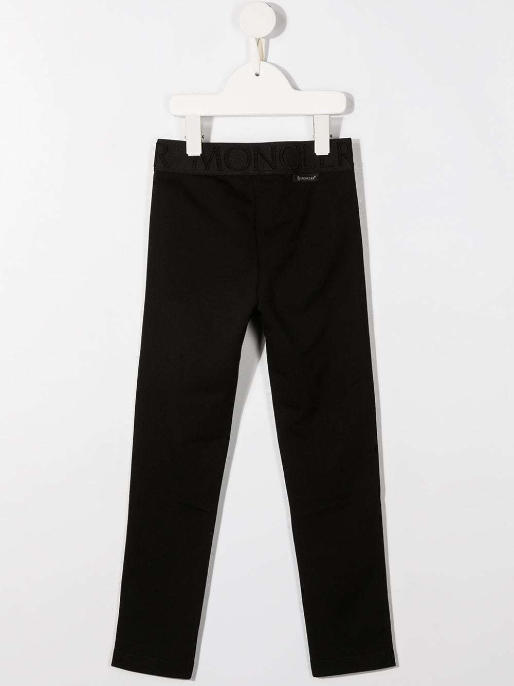 Moncler Side Stripe Leggings In Black