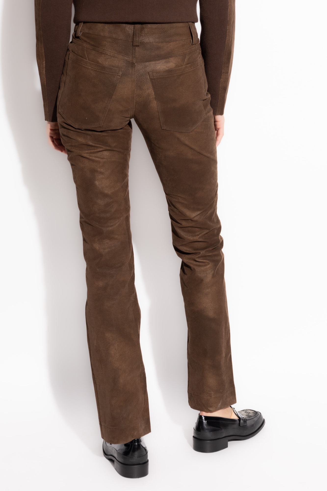 Misbhv Belt-loop Casual Pants In Green