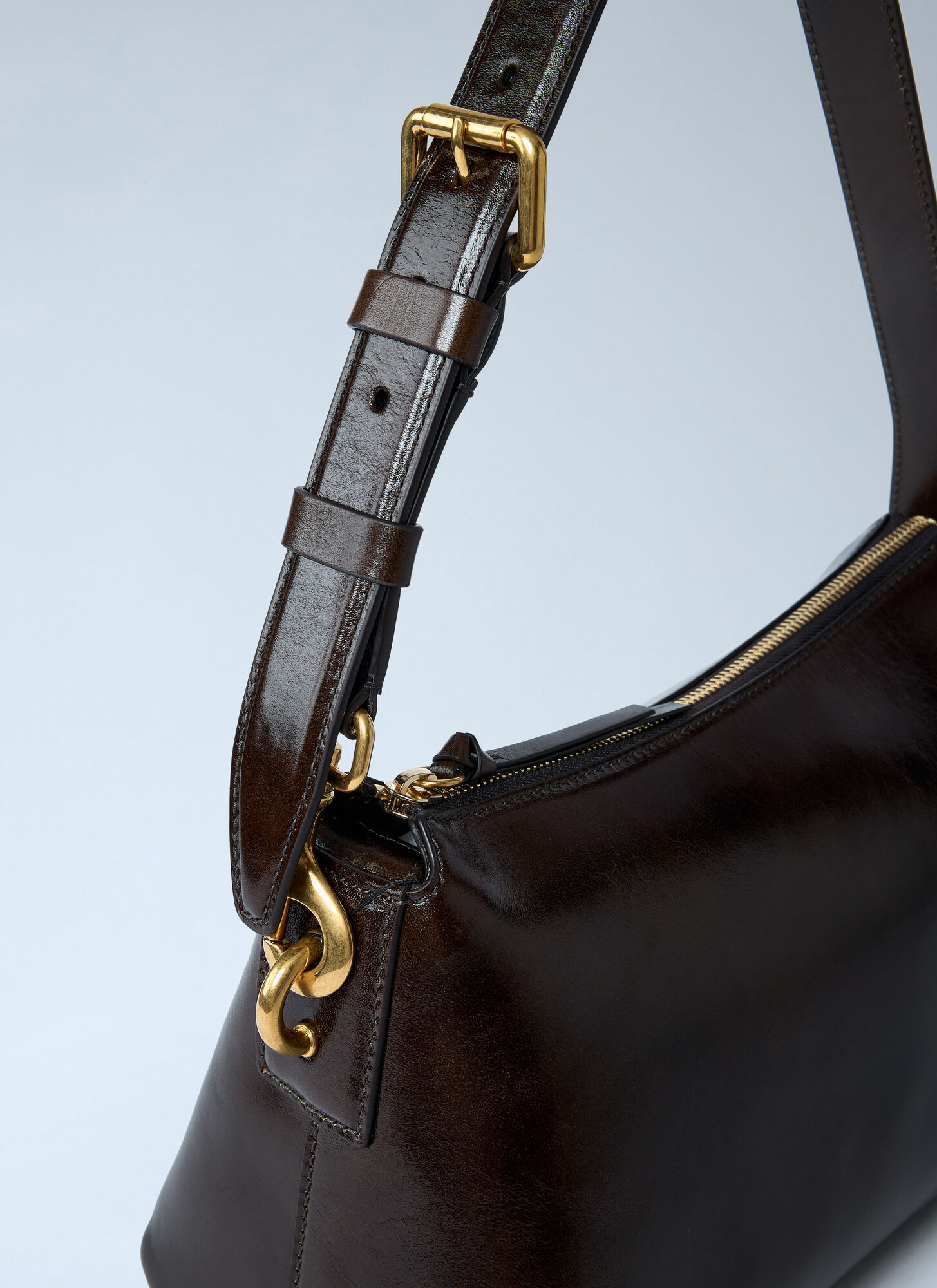 Dries Van Noten Women Leather Shoulder Bag In Brown