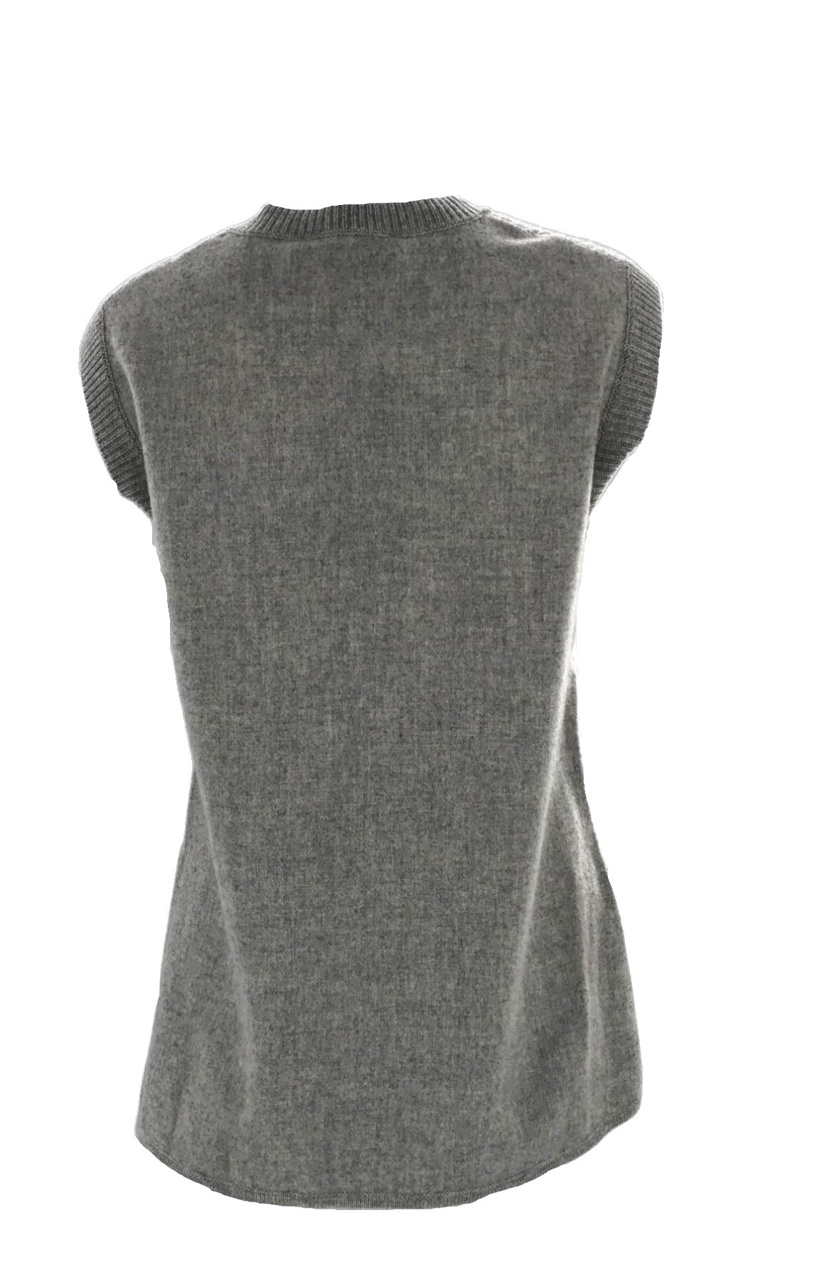 Max Mara Sleeveless Sweater In Gray