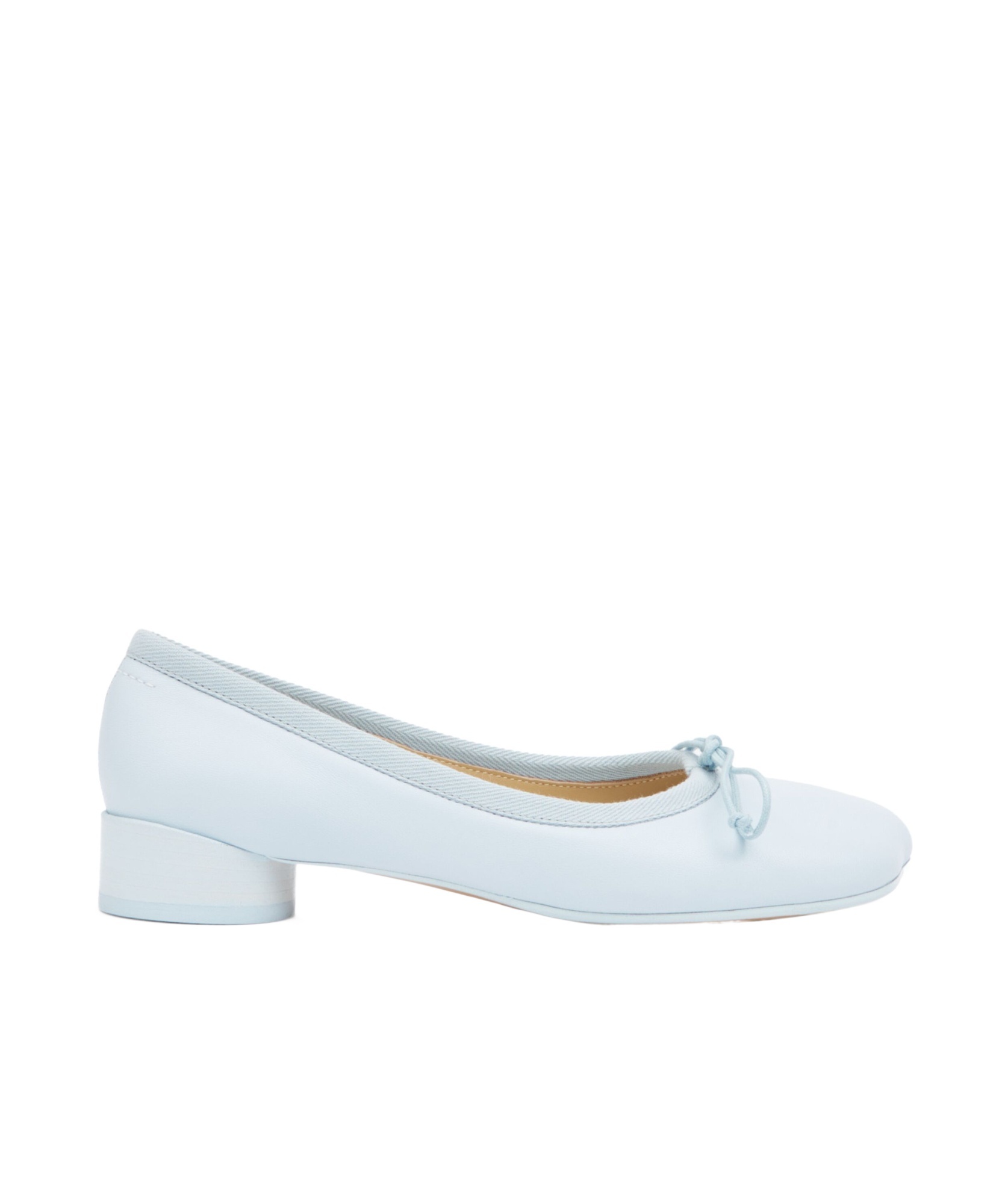 Shop Mm6 Maison Margiela 30mm Anatomic Ballerinas In White