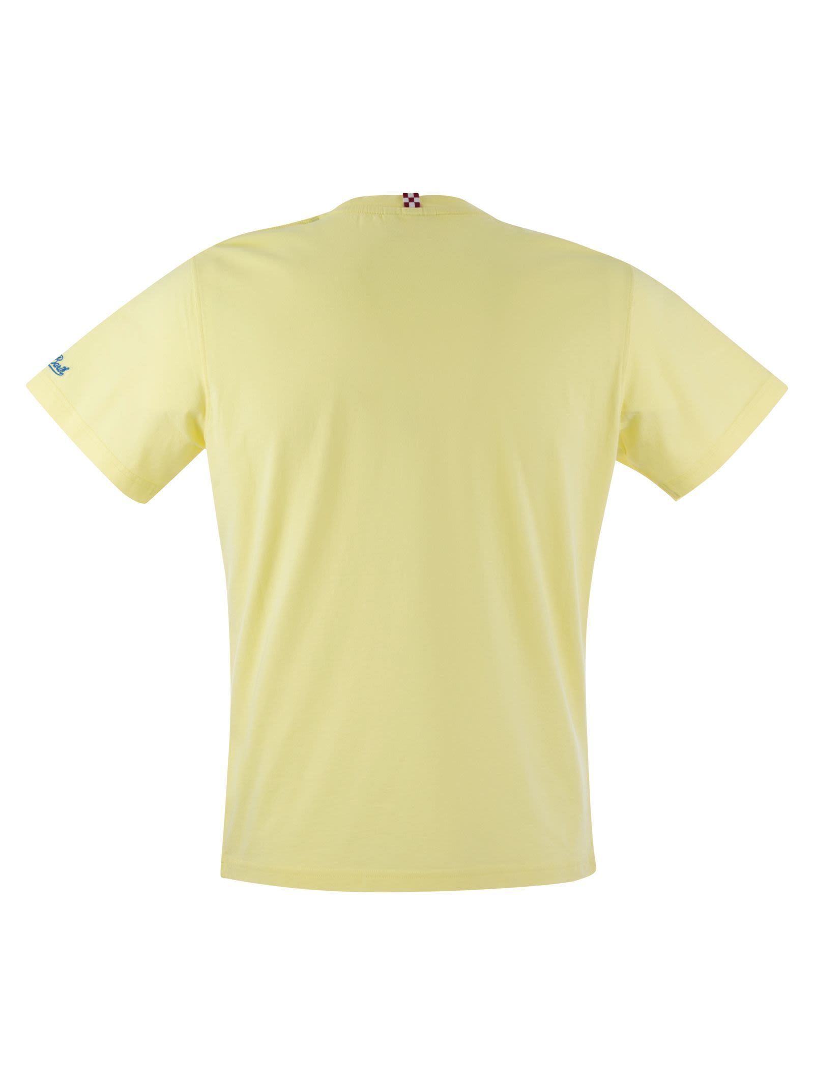 MC2 SAINT BARTH LOGO-EMBROIDERED COTTON T-SHIRT