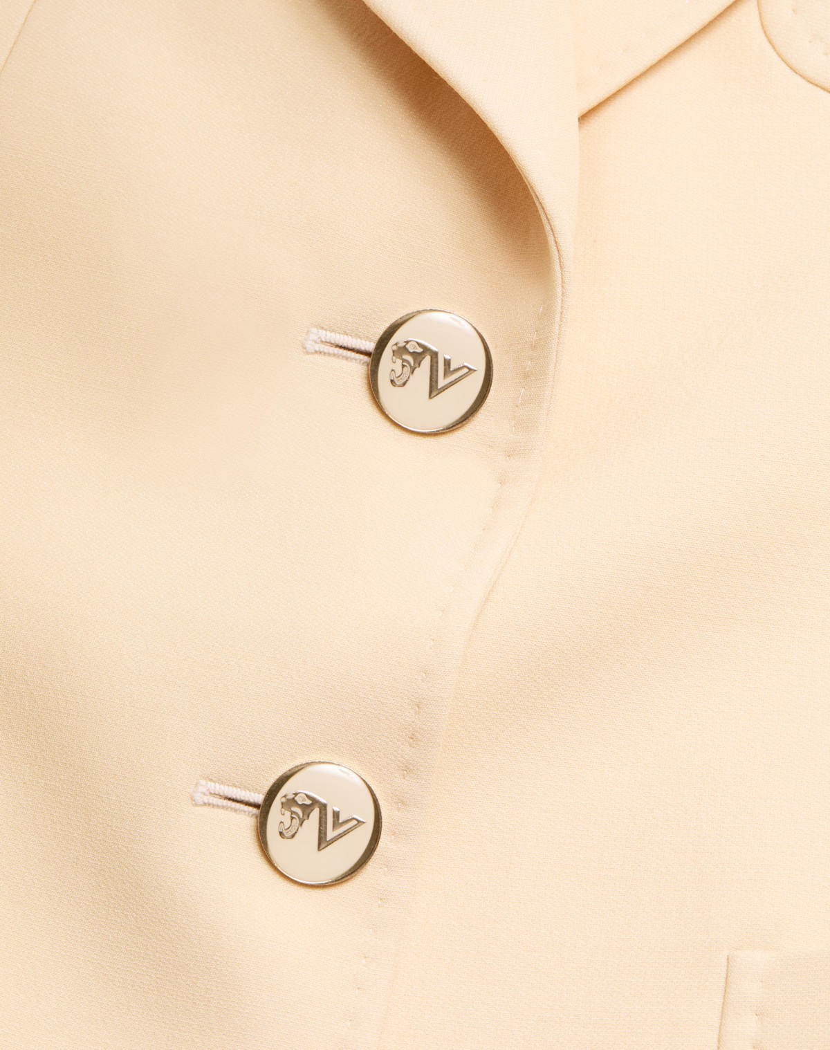 Valentino Single-breasted Long-sleeved Blazer In Nude