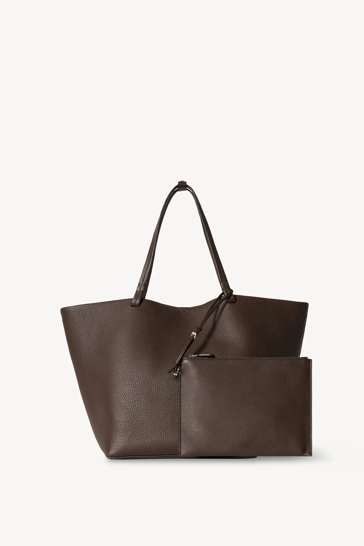 The Row Park Tote Three Bag In Leather In Brown