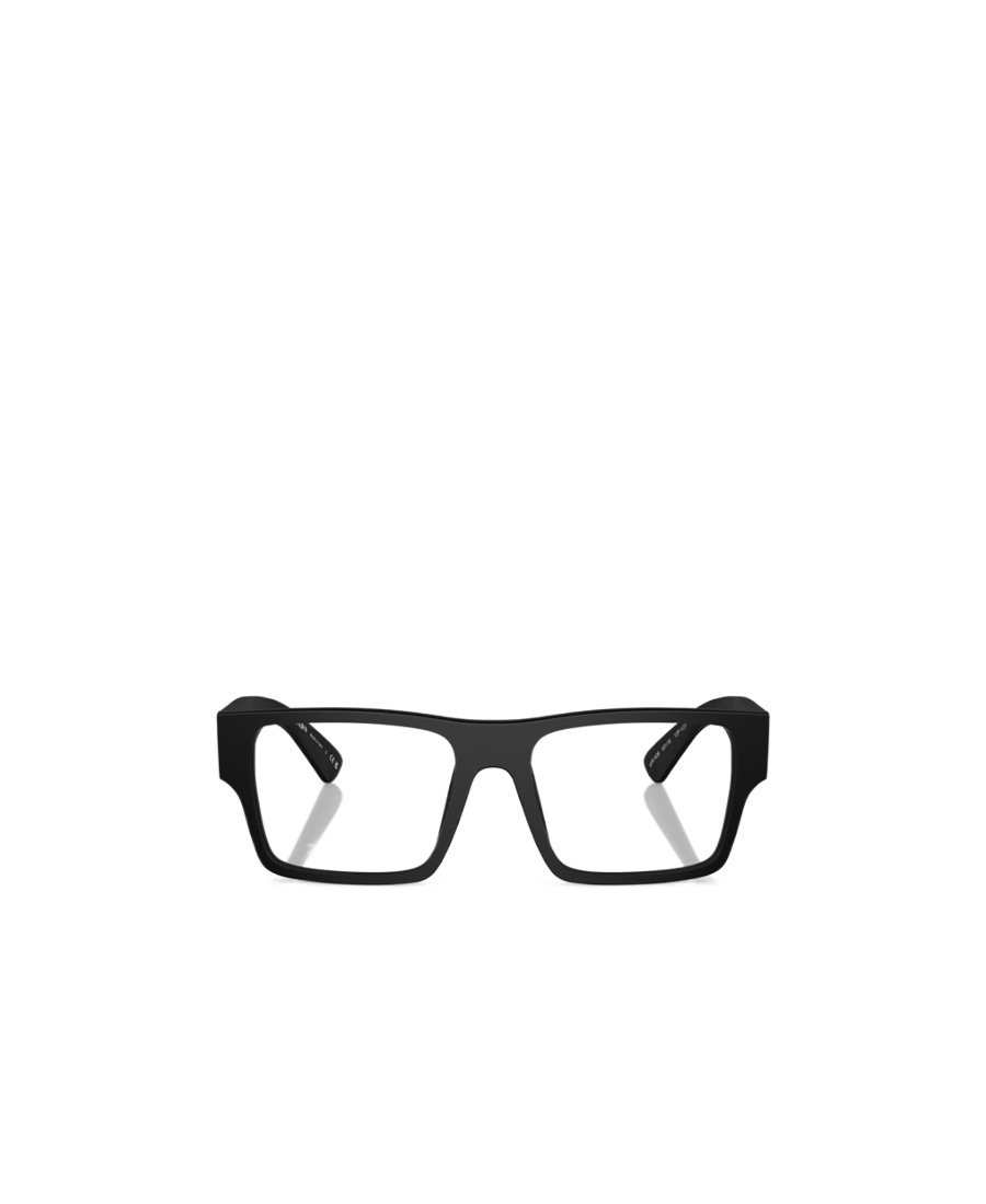Prada Eyewear Rectangular Frame Glasses In Black
