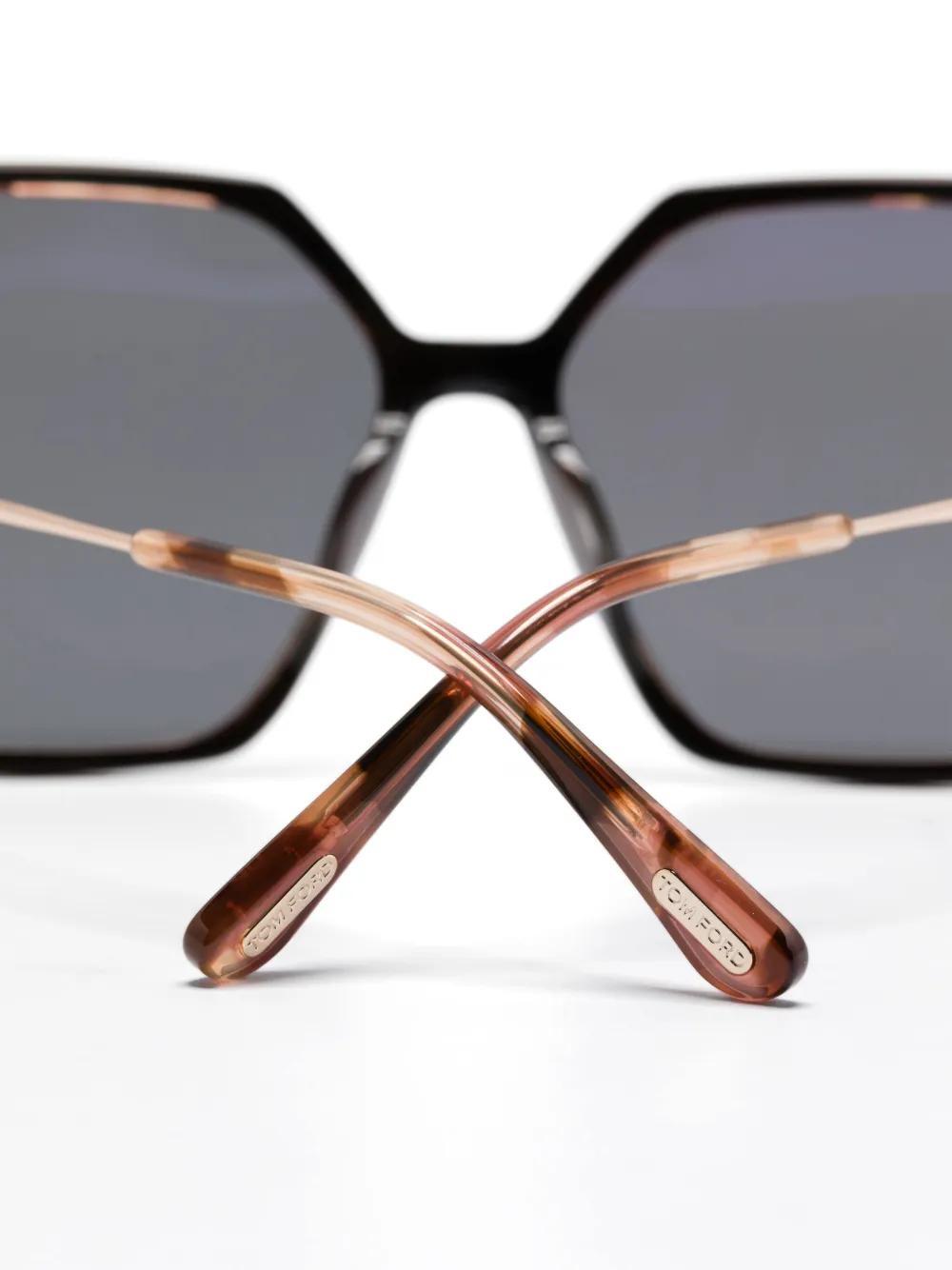 Tom Ford Eyewear Square Frame Sunglasses In Black