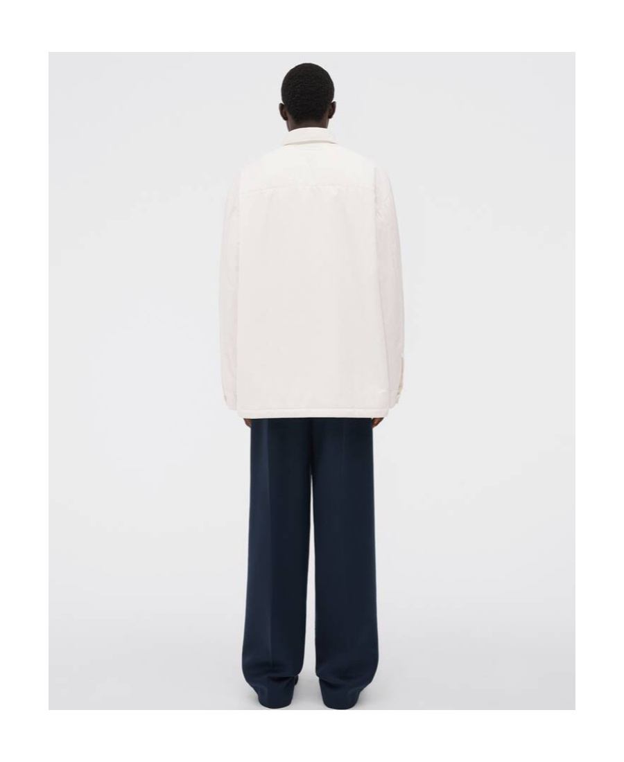 Bottega Veneta Logo Padded Casual Jacket In White
