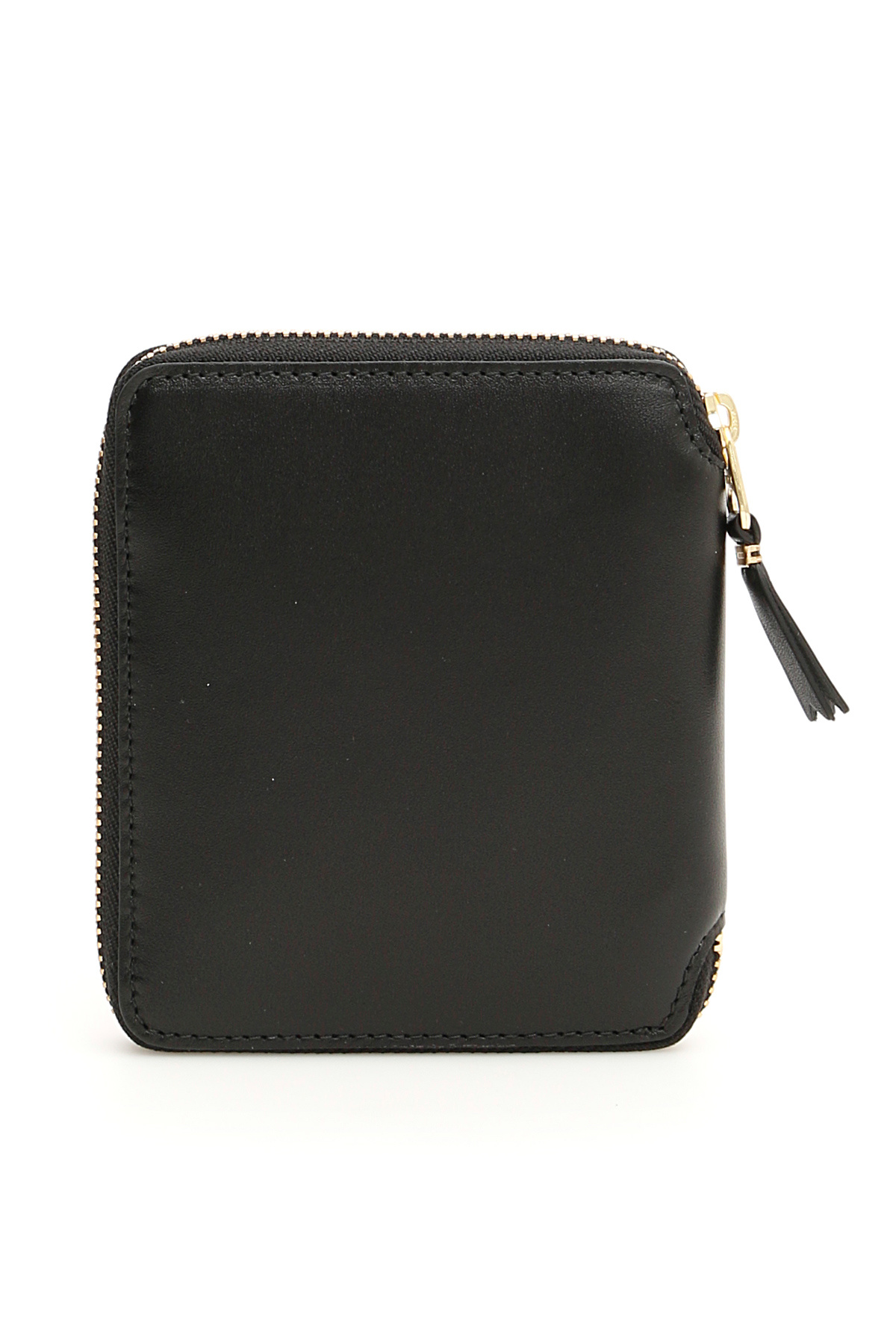 Shop Comme Des Garçons Zip-around Leather Wallet In Black