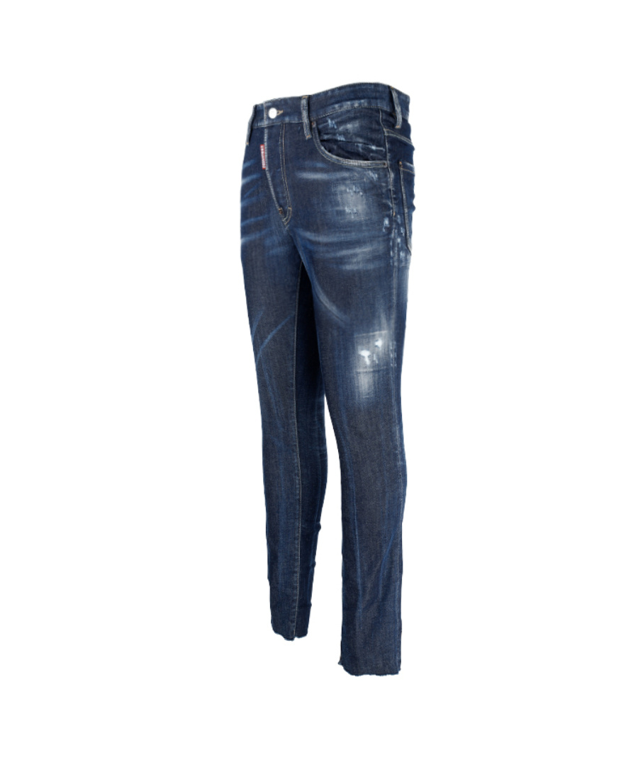 Dsquared2 Distressed Slim-fit Jeans In Blue