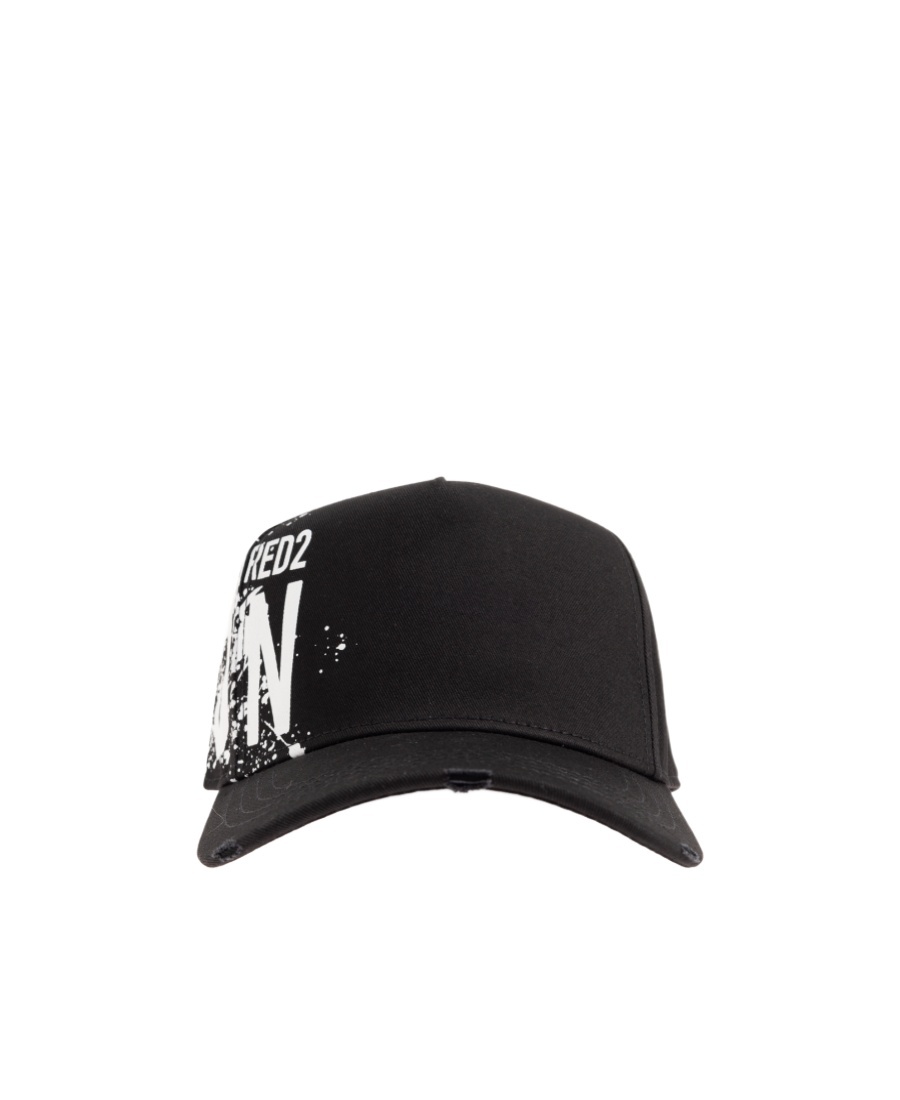 Dsquared2 Logo-print Cotton Cap In Black