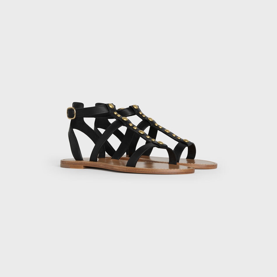 Celine Taillat Flat Sandals In Black