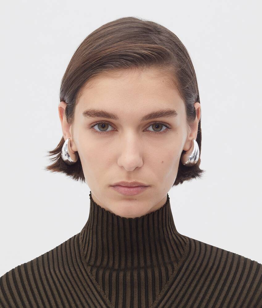 Bottega Veneta Women Drop Earrings In Gray
