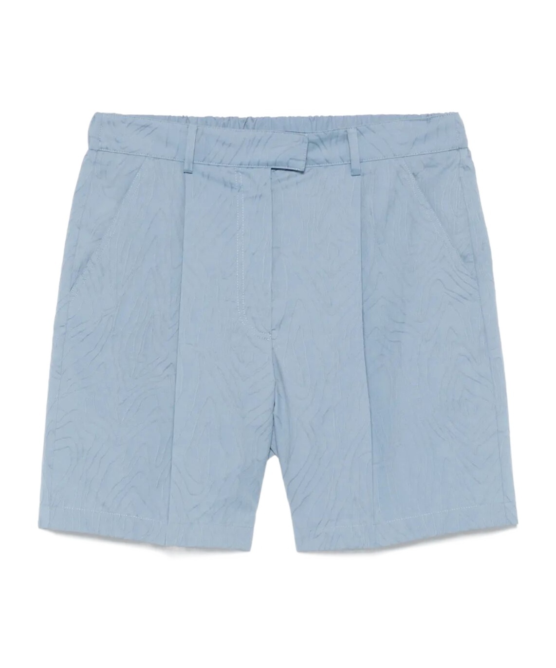 Shop Brunello Cucinelli Jacquard Shorts In Blue