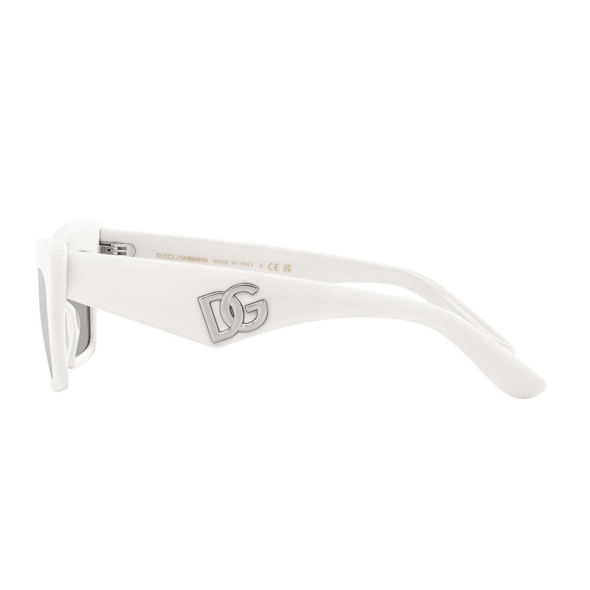 Dolce & Gabbana Cat's Eye Frame Sunglasses In White