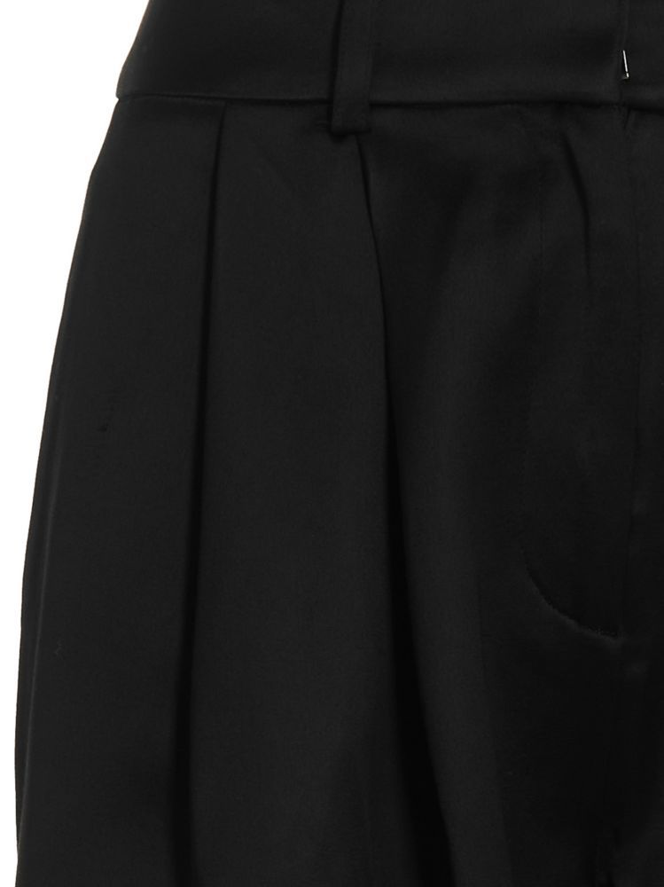 Co Belt Ring Casual Pants In Black